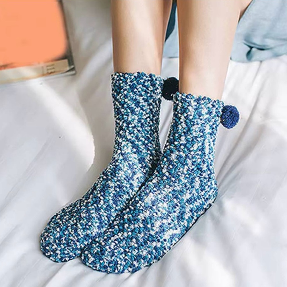Socks with Pom Poms